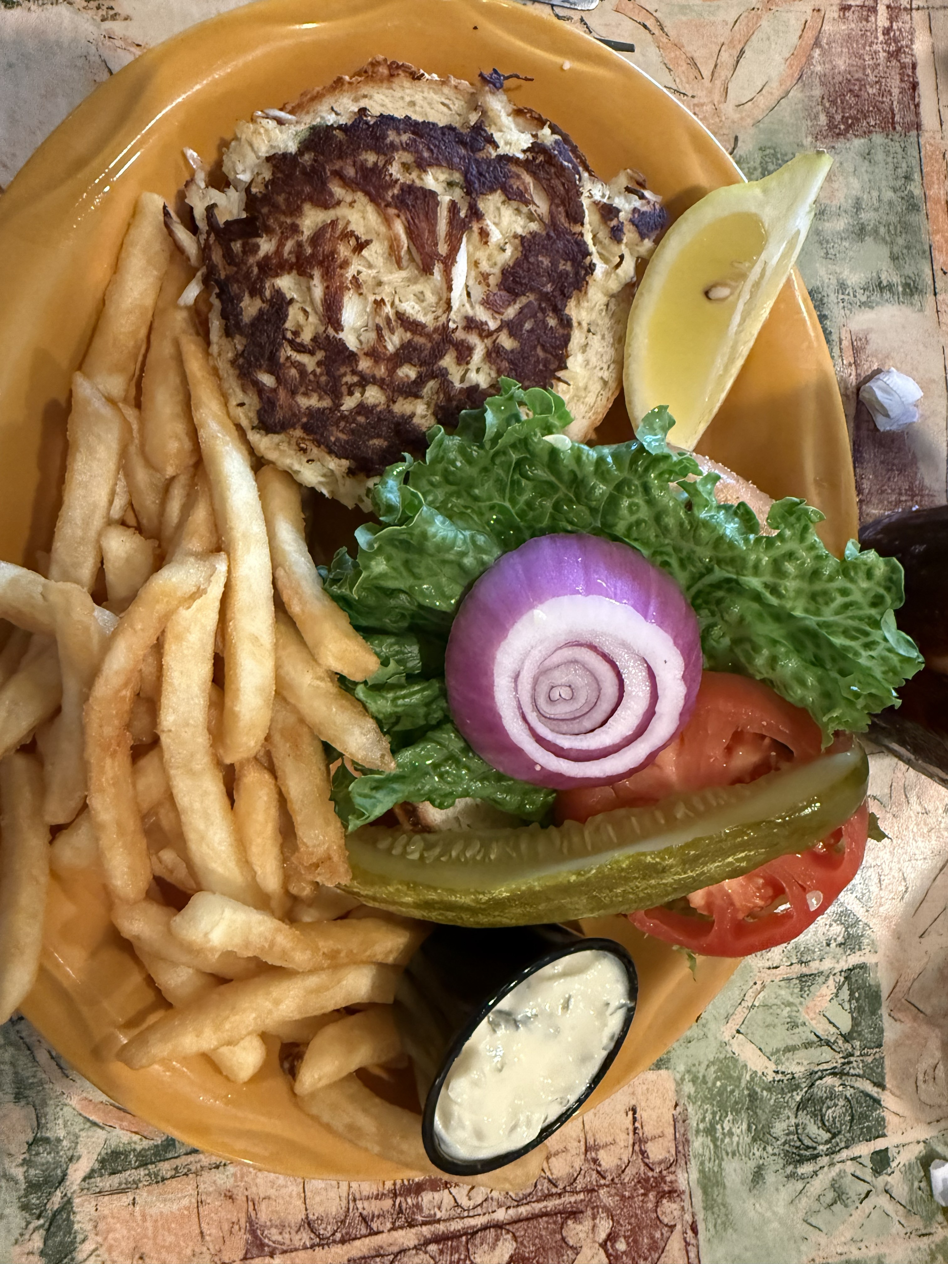 Barbara Jean's Crabcake Sandwich